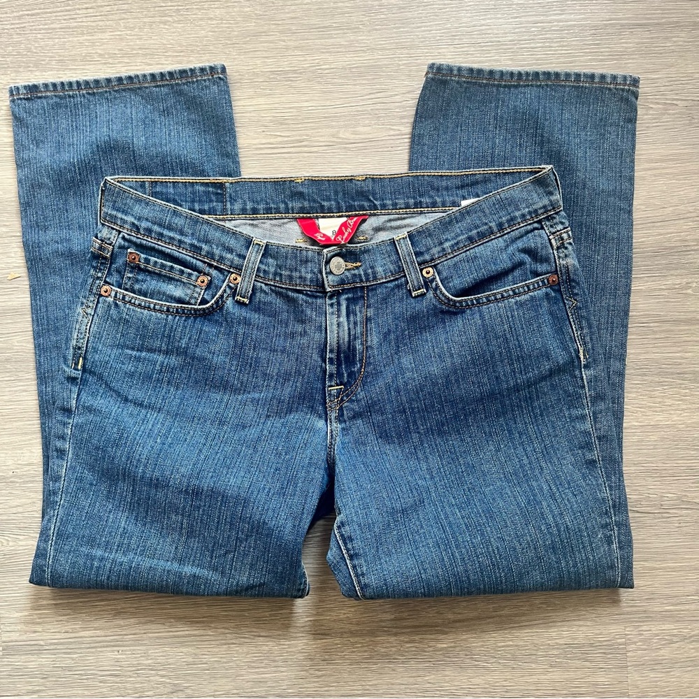 Lucky Brand Blue Crop Bootcut Jeans